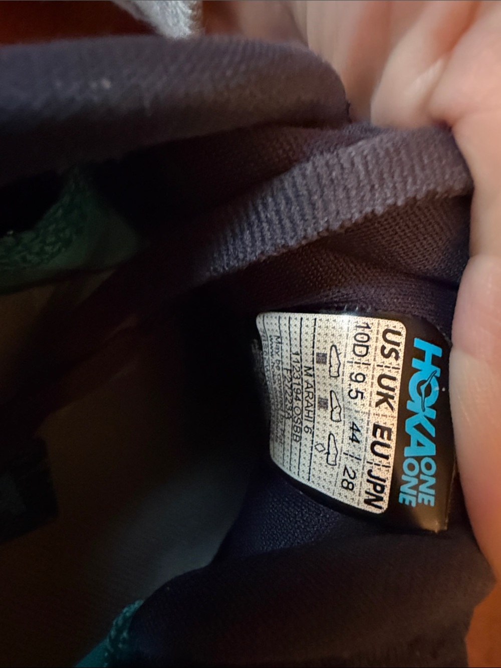 Hoka Navy and Light Blue Sneakers - Picture 3 of 4